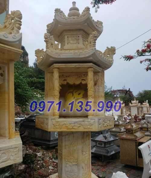 Cây hương đá - Mẫu miếu bàn thờ thiên bằng đá đẹp bán Bắc Giang